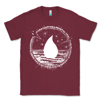 Burgundy magic  the gathering kaldheim islands symbol Classic Tee - linhVisuals