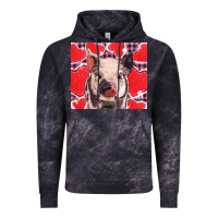Cloud Black valentine's day glitter hearts pig Vintage Hoodie - BarkalooDesign