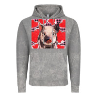 Cloud Rock valentine's day glitter hearts pig Vintage Hoodie - BarkalooDesign