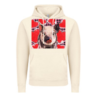 Vintage Artic valentine's day glitter hearts pig Vintage Hoodie - BarkalooDesign