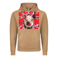 Vintage Camel valentine's day glitter hearts pig Vintage Hoodie - BarkalooDesign