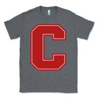 Charcoal Heather cornell big red Classic Tee - linhVisuals