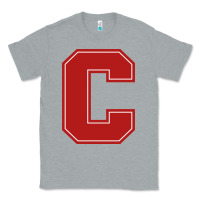 Heather Grey cornell big red Classic Tee - linhVisuals