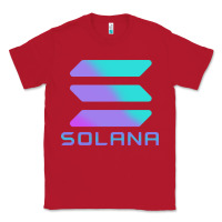 Red solana cryptocurrency solana Classic Tee - linhVisuals