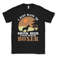 Black boxer beer dog lover t  shirt boxer beer dog lover t  shirt Classic Tee - linhVisuals