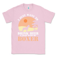Bubblegum Pink boxer beer dog lover t  shirt boxer beer dog lover t  shirt Classic Tee - linhVisuals