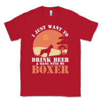 Red boxer beer dog lover t  shirt boxer beer dog lover t  shirt Classic Tee - linhVisuals