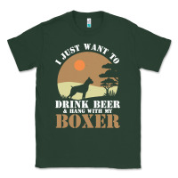 Sports Green boxer beer dog lover t  shirt boxer beer dog lover t  shirt Classic Tee - linhVisuals