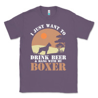 Lavender boxer beer dog lover t  shirt boxer beer dog lover t  shirt Classic Tee - linhVisuals