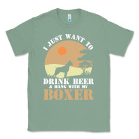 Sage boxer beer dog lover t  shirt boxer beer dog lover t  shirt Classic Tee - linhVisuals