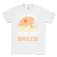 White boxer beer dog lover t  shirt boxer beer dog lover t  shirt Classic Tee - linhVisuals