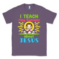 Lavender i teach tiny humans about jesus Classic Tee - linhVisuals