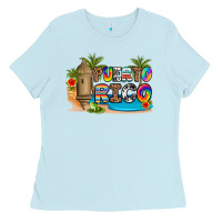 Baby Blue puerto rico Ladies Tee - Artiststas