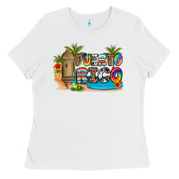 White puerto rico Ladies Tee - Artiststas