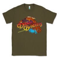 Army Green The Doobie Brothers Classic Tee - linhVisuals
