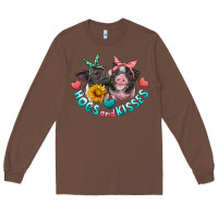 Chestnut hogs and kisses pigs Long Sleeve Tee - Artiststas
