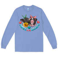 Colony Blue hogs and kisses pigs Long Sleeve Tee - Artiststas