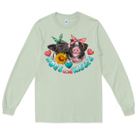 Matcha hogs and kisses pigs Long Sleeve Tee - Artiststas