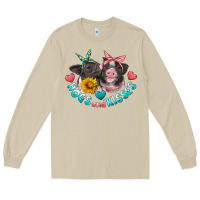 Mushroom hogs and kisses pigs Long Sleeve Tee - Artiststas