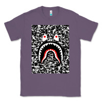 Lavender Bape Shark Army Classic Tee - linhVisuals