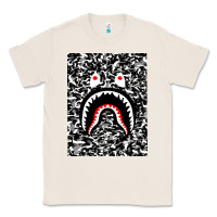 Natural Bape Shark Army Classic Tee - linhVisuals