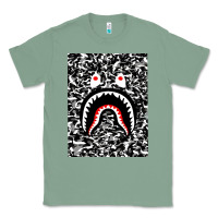 Sage Bape Shark Army Classic Tee - linhVisuals