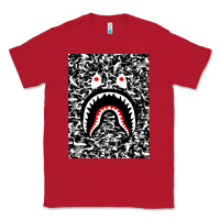 Red Bape Shark Army Classic Tee - linhVisuals