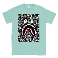 Seafoam Bape Shark Army Classic Tee - linhVisuals