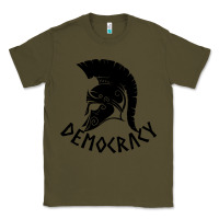 Army Green democracy Classic Tee - linhVisuals