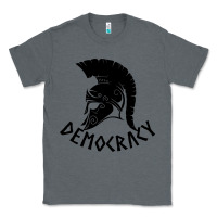 Charcoal Heather democracy Classic Tee - linhVisuals