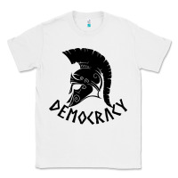 White democracy Classic Tee - linhVisuals