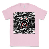 Bubblegum Pink Bape Shark Army Classic Tee - linhVisuals
