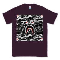 Plum Bape Shark Army Classic Tee - linhVisuals