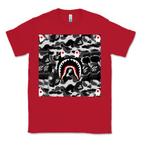 Red Bape Shark Army Classic Tee - linhVisuals