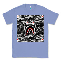 Colony Blue Bape Shark Army Classic Tee - linhVisuals