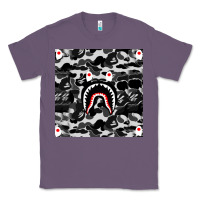 Lavender Bape Shark Army Classic Tee - linhVisuals