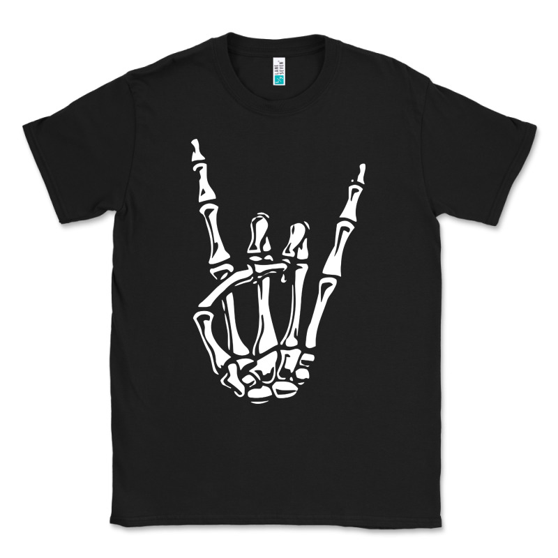 Rock On Skeleton Hand Classic Tee by linhVisuals | Teevron