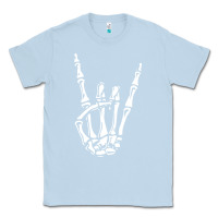 Dusty Blue rock on skeleton hand Classic Tee - linhVisuals