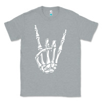 Heather Grey rock on skeleton hand Classic Tee - linhVisuals
