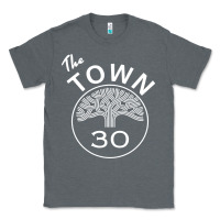 Charcoal Heather the town Classic Tee - linhVisuals