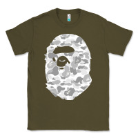 Army Green Gorilla Head Shot Classic Tee - linhVisuals
