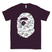 Plum Gorilla Head Shot Classic Tee - linhVisuals