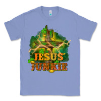 Colony Blue Jesus junkie St. Patricks Day Classic Tee - FaDigitalArtStudio