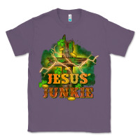 Lavender Jesus junkie St. Patricks Day Classic Tee - FaDigitalArtStudio