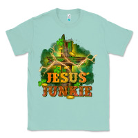 Seafoam Jesus junkie St. Patricks Day Classic Tee - FaDigitalArtStudio