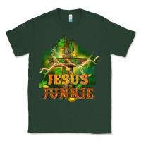 Sports Green Jesus junkie St. Patricks Day Classic Tee - FaDigitalArtStudio