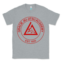Heather Grey gracie jiu jitsu academy Classic Tee - linhVisuals