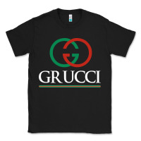 Black grucci Classic Tee - linhVisuals
