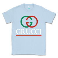 Dusty Blue grucci Classic Tee - linhVisuals