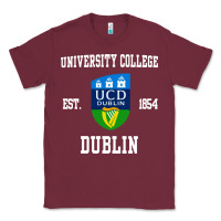 Burgundy university college dublin Classic Tee - linhVisuals